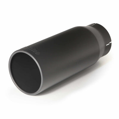 Tailpipe Tip Kit Round Straight Cut Black 4 Inch Tube 5 Inch X 12.5 inch Banks Power