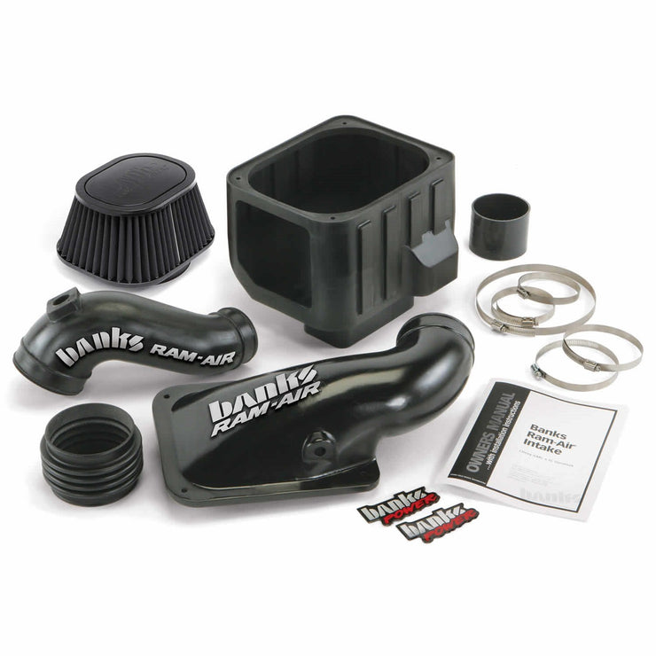 Ram-Air Cold-Air Intake System Oiled Filter 01-04 Chevy/GMC 6.6L LB7 Banks Power