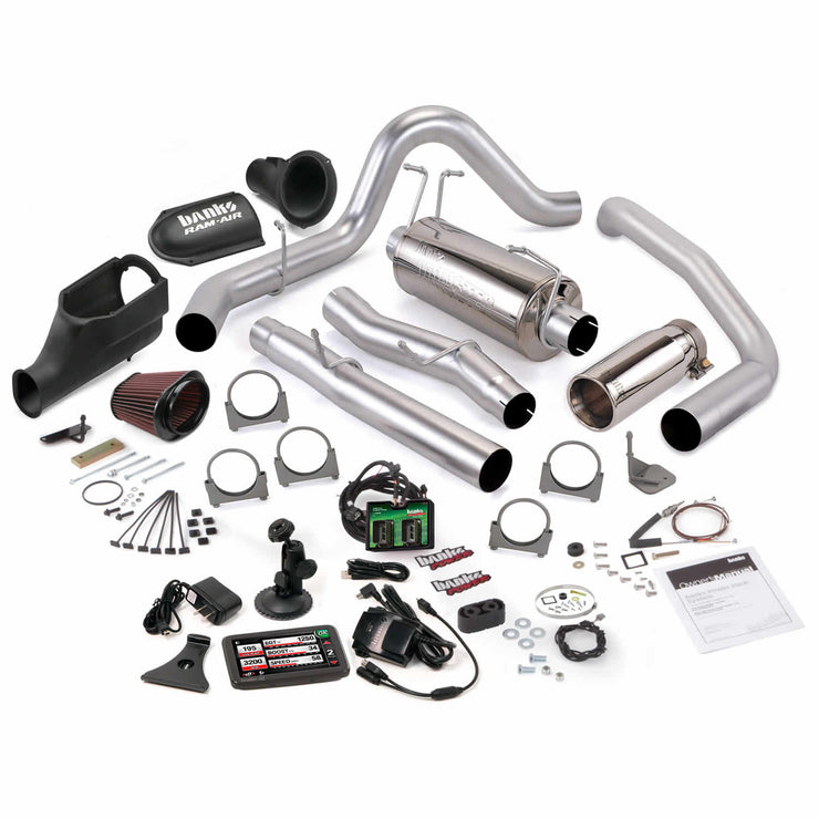 Stinger Bundle Power System W/Single Exit Exhaust Chrome Tip 5 Inch Screen 03-06 Ford 6.0L Excursion Banks Power