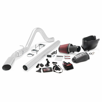 *Obsolete Six-Gun Bundle Power System W/Single Exit Exhaust Chrome Tip 5 Inch Screen 08-10 Ford 6.4L All W/B Wheelbases Banks Power