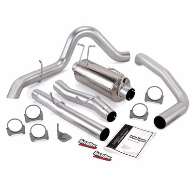 **Discontinued**Monster Exhaust System Single Exit Turndown 03-07 Ford 6.0 F450-F550 Extended Cab 162 inch Banks Power