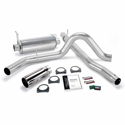 Git-Kit Bundle Power System W/Single Exit Exhaust Chrome Tip 99-03 Ford 7.3L F450/F550 Automatic or Manual Transmission Banks Power