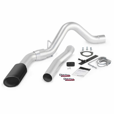 Monster Exhaust System Single Exit Black Tip 11-14 Chevy 6.6L LML ECLB-CCLB to Banks Power