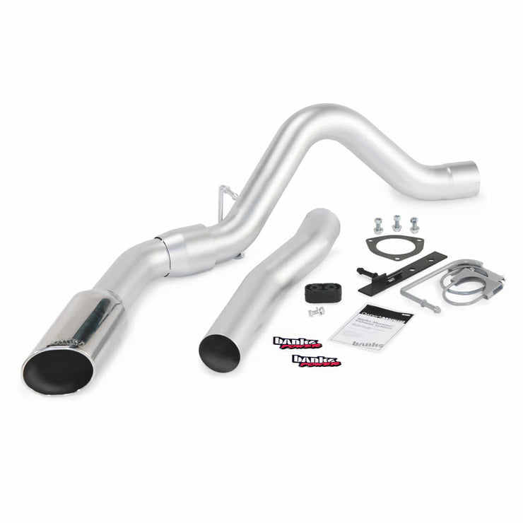 Monster Exhaust System Single Exit Chrome Tip 11-14 Chevy 6.6L LML ECLB-CCLB to Banks Power