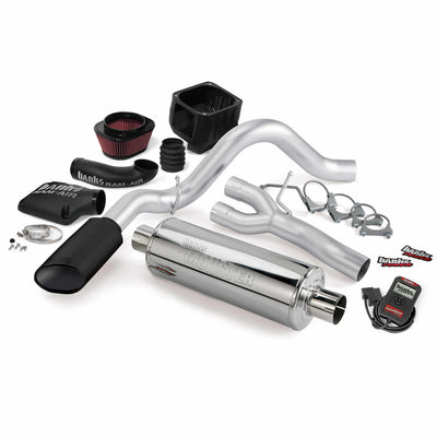 **Discontinued**Stinger Bundle Power System W/Single Exit Exhaust Black Tip 07 Chevy 5.3/6.0L Avalanche Banks Power