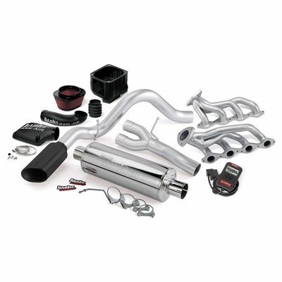 PowerPack Bundle Complete Power System W/AutoMind Programmer Black Tailpipe 02 Chevy 4.8-5.3L 1500 ECSB Banks Power
