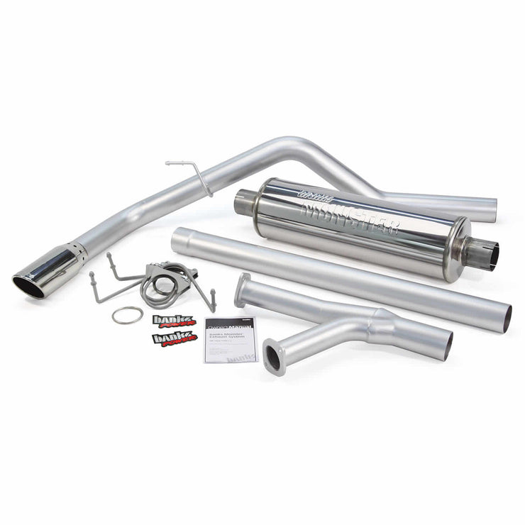 Monster Exhaust System Single Exit Chrome Tip 07-08 Toyota Tundra 5.7L Regular Cab Short Bed Banks Power