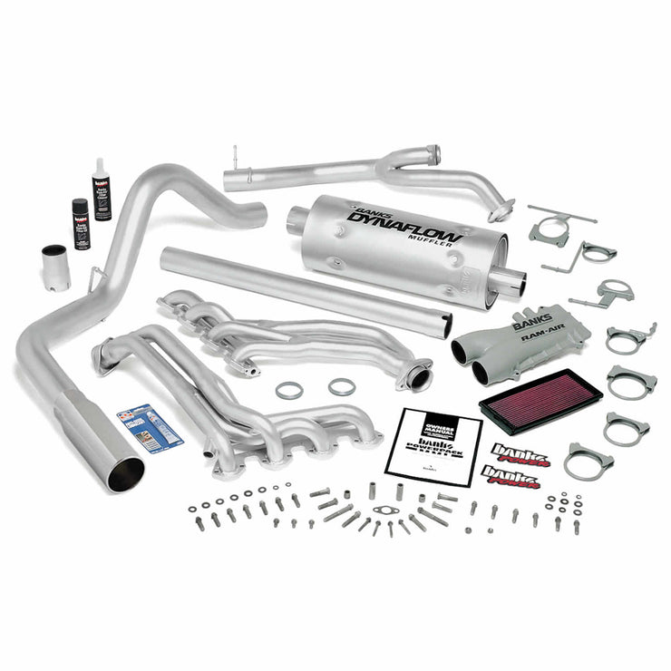 PowerPack Bundle Complete Power System Chrome Tip 96-97 Ford 460 Manual Transmission Banks Power