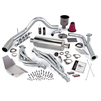 PowerPack Bundle Complete Power System W/Single Exit Exhaust Chrome Tip 99-04 Ford 6.8L Truck No EGR Banks Power