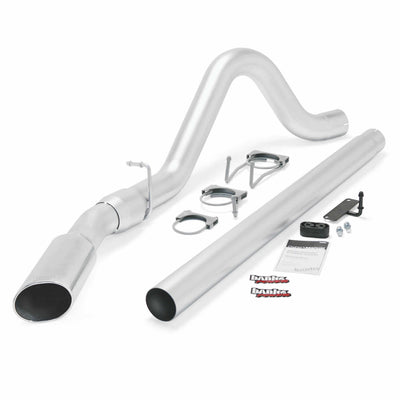 Monster Exhaust System Single Exit Chrome Tip 08-10 Ford 6.4L ECSB-CCSB to Banks Power