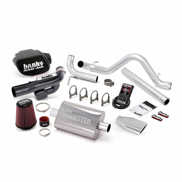 Stinger Bundle Power System W/AutoMind Single Exit Exhaust Chrome Tip 12-14 Jeep 3.6L Wrangler All 4 Door Banks Power
