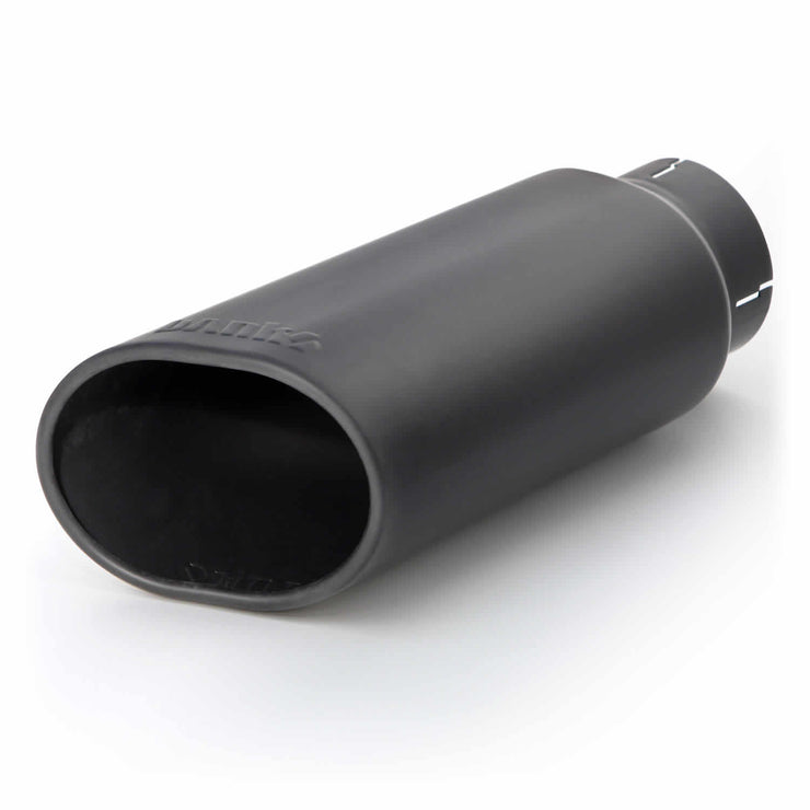 Tailpipe Tip Ob Round Slash Cut Black 3.5 Inch Tube 4.38 X 5.25 X 13.38 inch Banks Power