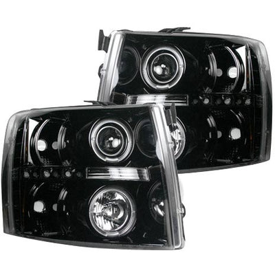 RECON 264195BKCC SMOKED PROJECTOR HEADLIGHTS WITH CCFL HALOS
